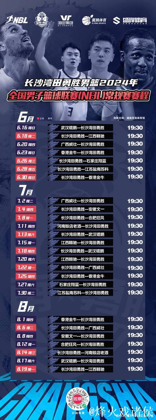 长沙勇胜男篮分享新赛季赛程图:12月21日首战湖北文旅男篮 长沙勇胜男篮分享新赛季赛程图:12月21日首战湖北文旅男篮